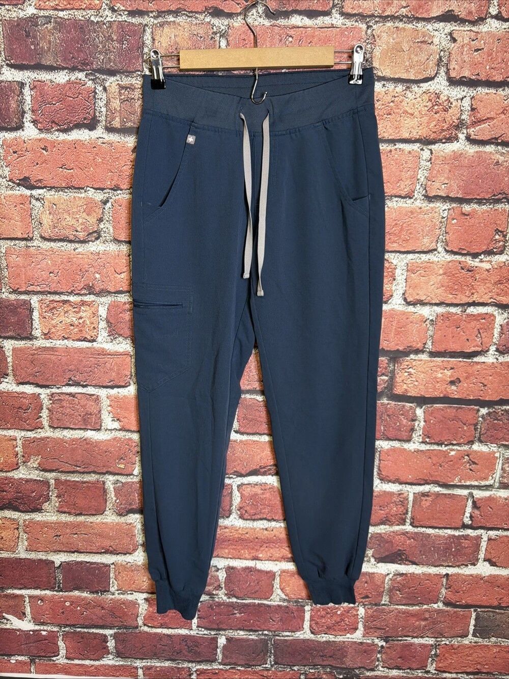 FIGS Scrub Pants Women XS Blue Zamora Cargo Jogger Medical Nurse Work